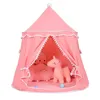 Children Teepee Tent Game House Indoor Baby Game Portable Princess Castle Small House Mongolian Birthday Tent 240109