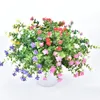 Decoratieve bloemen Bloempot 8 stuks Thuis Levensecht Plastic Voor Bruidsboeket Latex Echte Pompoen Bloemen middelpunt