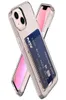 Card Pocket Anti Shock Cases For Iphone 13 Pro Max 12 IP13 23MM Card Slot Fashion Credit ID Transparent Clear Shockproof Soft TPU9878585