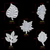 Table Mats 5pcs/set Leaf Base Silicone Mold Resin Craft Casting Epoxy Jewelry Pendant Making Mould Drop