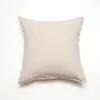 Pillow Cilected Nordic Simple Solid Color Washed Cotton Sewn With Soft And Skin Friendly Touch Sofa Decoration