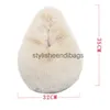 Totes Fashion Soft Plush Half Moon Bags for Women Designer Fluffy Faux Fur Lady Handbags Luxury Small Tote Female Winter Purses 2023stylisheendibags