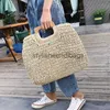 Totes casual rattan large capacity tote for women wicker woven wooden handbags summer beach str bag lady big purses travel sac 2021stylisheendibags