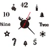 壁の時計10 pcsアクリルミラーステッカー屋内装飾プロの時計ムーブメントエルクキャンディケインストア用