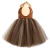 Braunbär Tutu Kleid für Mädchen Dschungel Tiere Party Cosplay Outfits Kinder Karneval Halloween Kostüme Geburtstag Jahr Kleidung 240109