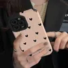 Obudowy telefonu komórkowego Cele Love Heart Pary Case Ochrona kamery dla iPhone'a 11 12 13 14 Pro Max 15 Pro Max X XR XS Max 7 8plus Soft TPU Back Coverl240110