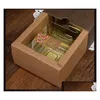Strumenti per torte 1000 pezzi 50G vassoi lunari scatole per imballaggio di caramelle fondo in plastica nera oro trasparente consegna Er Drop casa giardino cucina D Dhjfu