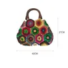 Totes Bohemian Granny Squarehet Women Handväskor Vintage Trä stickade handväskor handgjorda vävda stora tote stora shoppare plånböcker 2023Stylishyslbags