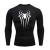 Sun Protection Sports Second Skin Running T-shirt Men's Fitness Rashgarda MMA Long Sleeves Compression Shirt Workout Clothing 240109