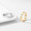 Diseñador de moda Anillos de marca Lucury Grabado Letra G Hombres Mujeres Joyería de acero inoxidable Hombre Anillo casual de alta calidad para mujeres regalo