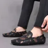 Mocassins en cuir tendance pour hommes, mocassins souples et respirants, confortables, à enfiler, chaussures de bateau décontractées, été