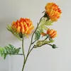 Decorative Flowers Nodic Marigolds Chrysanthemum Flower Branch Artificial Silk Home Wedding DIY Decorations Fake Plants