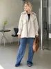 Women Fall Autumn Cotton Short Trench Jacket and Coat Casual Outerwear 240110