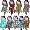 Women's Two Piece Pants HYCOOL Woman 2 Pcs Legging Set Polynesian Tribal Tattoos Print Long Sleeve Cardigan Cover Up Outfits Outerwear