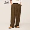 Inflation Khaki Wide Leg Pants Men Loose Fit Suit Pants Mane Casual Trousers Plus Size 240109