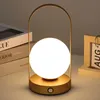 1pc LED -orb bärbar bordslampa, USB -laddningsbar, sovrum sovrum placering nattljus, matbordsljus