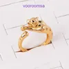 Carter ringen damesmode ring Instagram coole stijl nieuwe hiphop overdreven opening verstelbare luipaardring populaire sieraden voor mannen en met originele doos