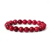 Strand Natural Stone Bracelets Men 6/8/10mm Beads Stretch For Women Rhodonite Quartzs Stripe Agates Meditation Yoga Jewerly
