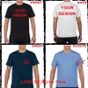 T-shirts pour hommes DIY 180g 100% coton T-shirt personnalisé votre conception Tops Tee Hommes Imprimer votre propre équipe de marque de conception personnalisation dropshippingl240110