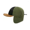 Бейсбольные кепки на весну и осень, быстросохнущая флисовая защита для ушей, мужская и женская термозащитная кепка с плоскими полями