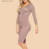 Cintura Barriga Shaper Corpo Inteiro Shapewear Com Sutiã Fajas Colombianas Long SleevedHooks Bodysuit Joelho Espartilho Colete Shaper Para Mulheres Estágio 2 Q240110