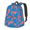 Sac à dos de la vigne de la fleur de fleur bleu cool bohmismie voyage sac à dos girl streetwear sacs de lycée personnalisé grand sac à dos.