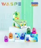 Free Shipping Original WASPE 15000 puffs disposable vape Pod Device puff 15K 12k 10k Rechargeable optional e cigarette