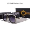 Men Vintage Pilot Sunglasses square Women's Sun glasses Fashion Designer Shades Luxury Golden Frame Sunglasses UV400 Gradient dit 95882