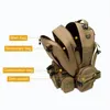 50L Tactical Backpack 4 in 1 Military Army Molle Backpack Sport Bag Waterproof Outdoor Hiking Camping Travel 3D Rucksack mochila 240110