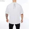 Herren T-Shirts Neue Herren Lose Übergroße Kurzarm T-shirt Streetwear Hip Hop Fitness T-shirt Sommer Marke Gym Kleidung Workout t-shirtL240110