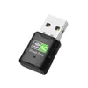 650 Mbit/s WLAN-USB-Adapter, kostenloser Treiber, Dualband, 2,4/5 GHz, drahtlose Netzwerkkarte, externer Empfänger, Mini-WLAN-Dongle für PC/Laptop/Desktop