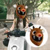 Casques de moto Couverture de casque Renne en forme de peluche Style accrocheur Adorable Cutie Augmenter la conduite amusante Moto universelle drôle