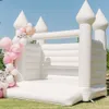 Utomhusaktiviteter 13x13ft-4x4m Uppblåsbar bröllop studsa vitrosa svart hus födelsedagsansvarig parti jumper bouncy slott för vuxna och barn