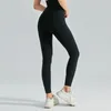 AL-0036 Women Yoga Pants Push Ups Fitness Leggings Soft High Waist Hip Lift Elastic T-Line Sports Pants with logo