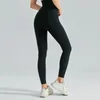 AL-0036 Pantaloni da yoga da donna Push Up Leggings da fitness Pantaloni sportivi T-Line elastici a vita alta morbidi con logo