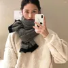 Scarves Fashion Winter Stripe Shawl Korean Style Wrap Muffler Neckerchief Women Knitted Scarf