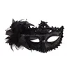 Máscaras de festa Moda Mulheres Y Máscara Hallowmas Venetian Eye Masquerade Máscaras com Pena de Flor Páscoa Dança Festa Feriado Drop Drop Deli Dhiwv