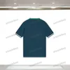 Xinxinbuy 2024 Men Designer Tee Tシャツニットレター刺繍ポケット女性ブラックホワイトグレーブルーレッドXS-3XL