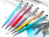 Fine Crystal Ballpoint Pen 1mm Fashion Creative Stylus Touch Pen Writing Stationery Office School Ballpen Black Ballpoint Pens3040441