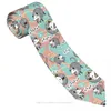 Bow Ties Screm Opossum Classic Men's Printed Polyester 8cm Width Necktie Cosplay Party Accessory