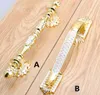 128mm europen modern fashion deluxe furniture handles golden drawer cabinet s knobs 5" white dresser door handle7757852