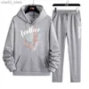 Men's Tracksuits 2024 Running Sets Tracksuits Men 2 PCs Casual Warm Hooded Jacket Pants Sportswear Coats Track Suits Gym Training Jogging Wear Q230110