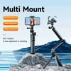 Selfie Monopods TELESIN 3-weg Selfie Stick Monopod met statief Handgreep Pole voor 11 10 9 DJI OSMO Action 2 3 Accessoire YQ240110