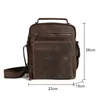 Genuine Leather Man Shoulder Bags Husband Men Crazy Horse Real Leather Messenger Crossbody Bag Side Male Cross Body Bags 240109