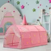 Barn leksaker tält lek hus 1.4 m bärbart barn baby fällbar vikbar tecknad liten hus tält barn säng tält prinsessan tält 240109