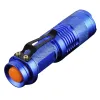 7W 300LM SK-68 3 Modes Mini Q5 lampe de poche LED torche lampe tactique mise au point réglable lumière Zoomable 12 LL
