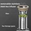 Rostfritt stål Termosflaska för kaffe med digitalt lock Vakuum Termiskt vattenflaska Isolerad kopp Vakuumkolvar Travel 240110