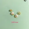 Spanish Bear Series 925 Sterling silver Pendientes Mujer Classic pearl stud earrings Gift For Woman Explosive jewelry 240109