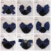 Bank bow tie bow scarf Female professional staff teller decorated bow shirt Work blue bow tie bow scarf bow ite 240109