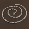 Colares bocai solide s999 prata esterlina colar 2022 nova moda simples quadrado onda de água corrente argentum jóias para homens mulheres